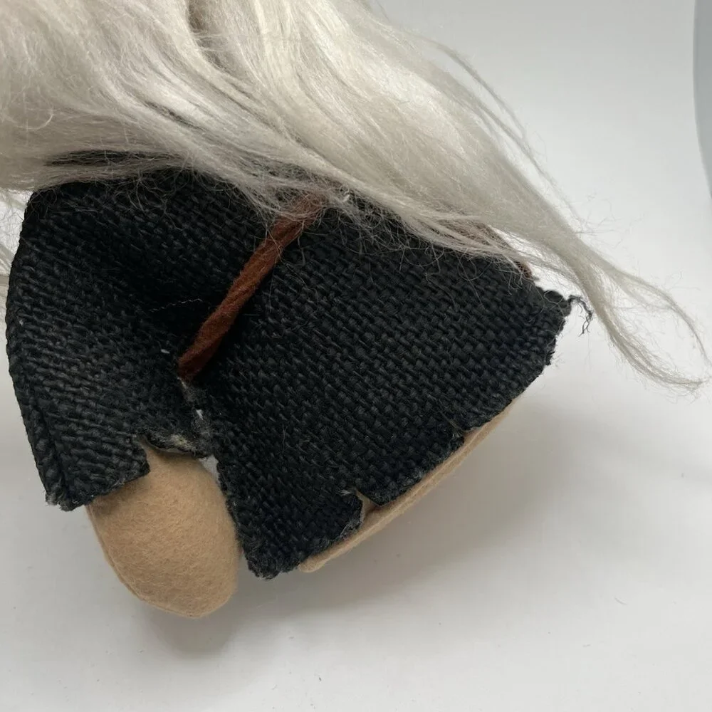Vintage 60s Gunderful Creation Wizard Dwarf Plush Weighed Doll Japan 9” Gund